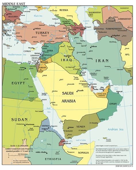 iran israel map